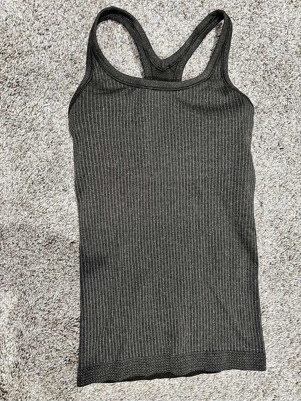 lululemon Ebb to Street Racerback Tank Top *Sparkle Green Size 2